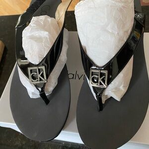 Calvin Klein Summer Sandals Black Size: 8.5 Brand New Never Worn